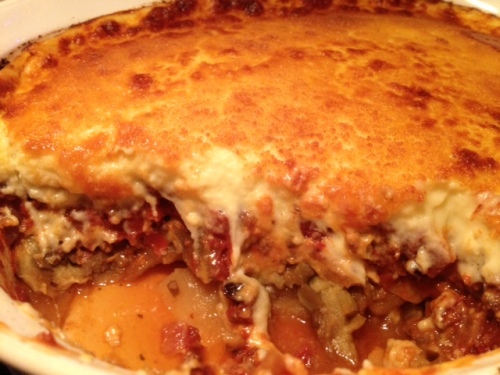 Lamb and Eggplant Moussaka from Grabbing the Gusto